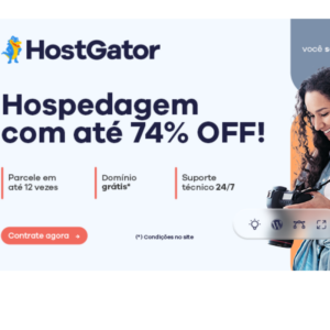 Hostgator - Hospedagem com até 74% OFF
